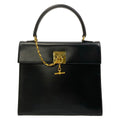 Celine Handbag Gancini Black Leather