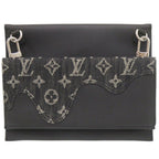Louis Vuitton NIGO Drip Trio Pouch Monogram Denim IC Leather Black Shoulder Bag — view 2