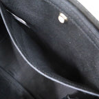 Hermes Valparaiso PM Toile Chevron Leather Black Handbag — view 7