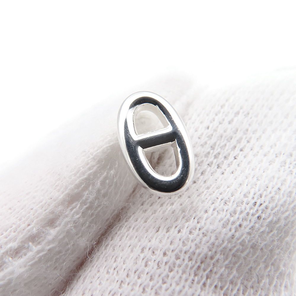 Hermes Earrings Farandole Chaine D'ancre Motif Silver Stud — view 5