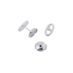 Hermes Earrings Farandole Chaine D'ancre Motif Silver Stud — view 3