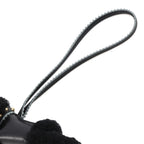 Hermes Bag Charm Buddy Epi Black Gold Lambskin Shearling — view 4