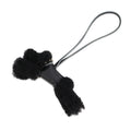 Hermes Bag Charm Buddy Epi Black Gold Lambskin Shearling