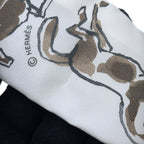 Hermes Scarf Twilly Freedom Horse Chevaux en Liberte Silk Twill — view 5