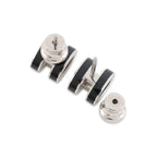 Hermes Earrings Mini Pop H Black Silver — view 3