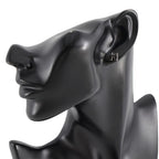 Hermes Earrings Mini Pop H Black Silver — view 4