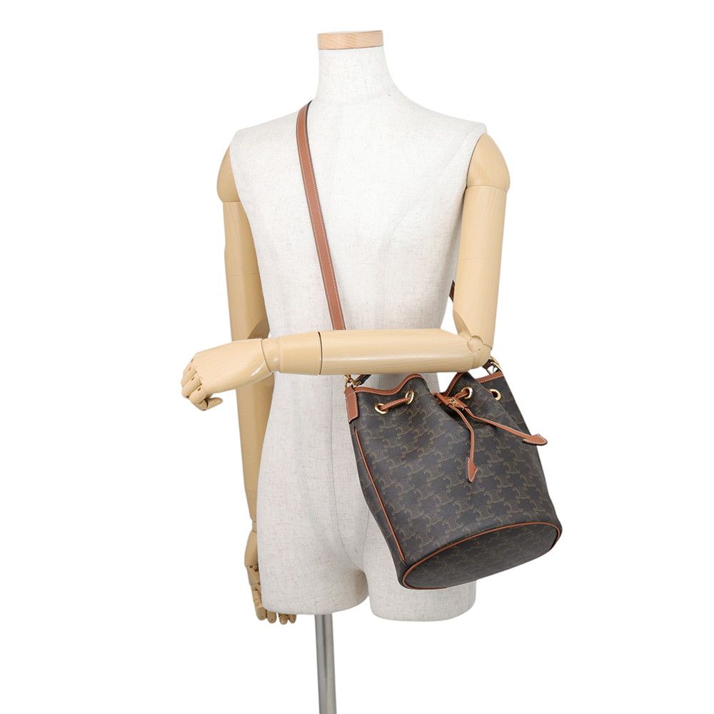 Celine Clara Medium Triomphe Calfskin 2-Way Shoulder Bag — view 5