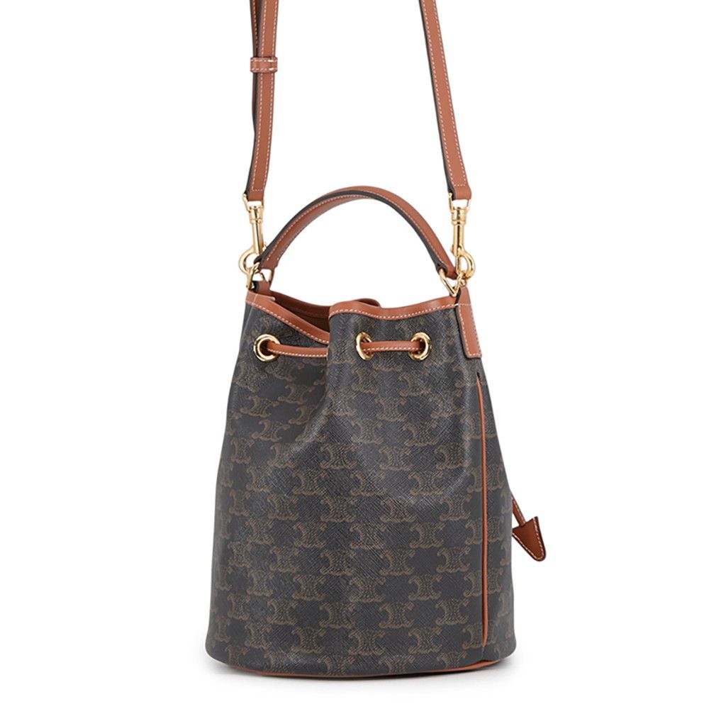 Celine Clara Medium Triomphe Calfskin 2-Way Shoulder Bag — view 2