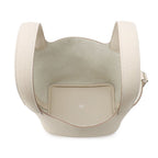 Hermes Handbag Picotin Lock PM Craie Silver Taurillon Clemence — view 5