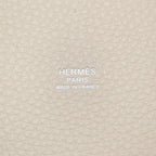 Hermes Handbag Picotin Lock PM Craie Silver Taurillon Clemence — view 6