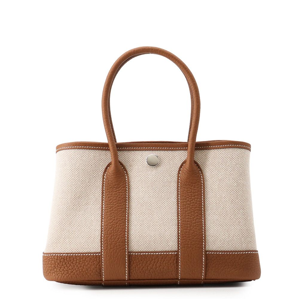 Hermes Neo Garden 23 Party Gold Ecru Silver Toile H Viking Negonda Tote Bag