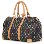 Louis Vuitton Boston Bag Monogram Multicolor Keepall 45 Black — view 2