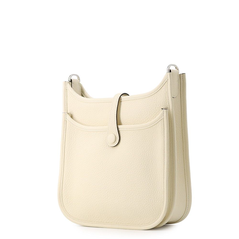 Hermes Shoulder Bag Evelyne 3 23 Cream Silver Taurillon Clemence — view 2