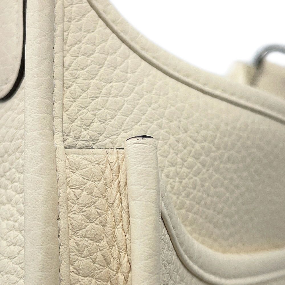 Hermes Shoulder Bag Evelyne 3 23 Cream Silver Taurillon Clemence — view 6