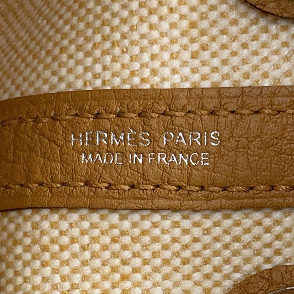Hermes Tote Bag Neo Garden 23 Party Ecru Sesame Silver Toile H Negonda — view 6