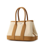 Hermes Tote Bag Neo Garden 23 Party Ecru Sesame Silver Toile H Negonda — view 2