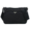 Prada Vela Shoulder Bag Pochette Nylon Black