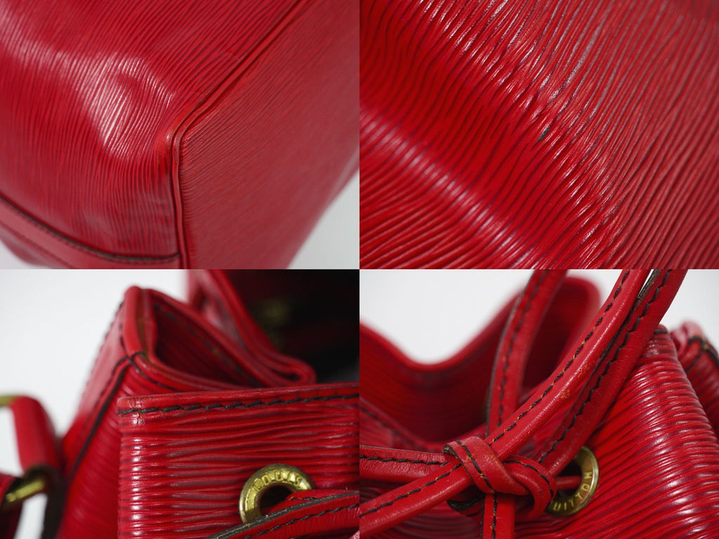 Louis Vuitton LV Petit Noe Epi Leather Shoulder Bag Red — view 7