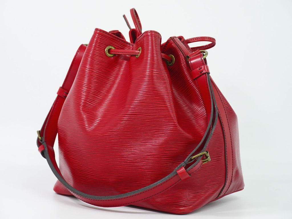 Louis Vuitton LV Petit Noe Epi Leather Shoulder Bag Red — view 2