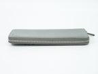 Prada Leather Zip Around Wallet Gray — view 5