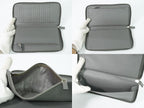 Prada Leather Zip Around Wallet Gray — view 7