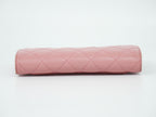 Chanel Quilted CC Logo Trifold Wallet Lambskin Leather Pink — view 5