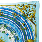 Hermes Scarf Carre 90 Dies Et Hore Astrology Silk Blue Large Constellation — view 3
