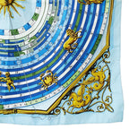 Hermes Scarf Carre 90 Dies Et Hore Astrology Silk Blue Large Constellation — view 5