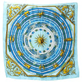 Hermes Scarf Carre 90 Dies Et Hore Astrology Silk Blue Large Constellation