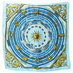 Hermes Scarf Carre 90 Dies Et Hore Astrology Silk Blue Large Constellation