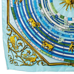 Hermes Scarf Carre 90 Dies Et Hore Astrology Silk Blue Large Constellation — view 4
