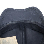 Gucci GG Embossed All Over Print Mesh Leather Trap Khaki Cap Baseball Cap Hat — view 6