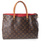 Louis Vuitton Monogram Pallas 2-Way Shoulder Bag Brown Red Leather Gold — view 2