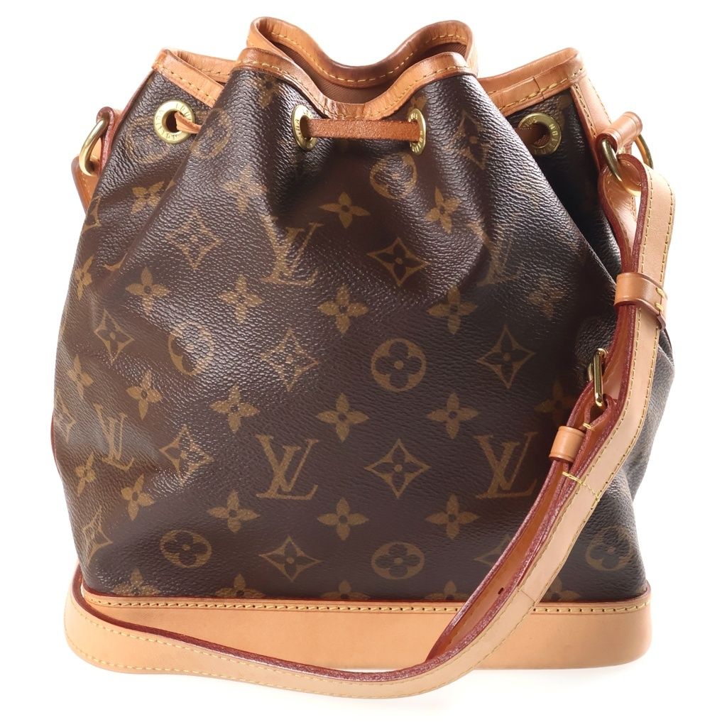 Louis Vuitton Monogram Noe BB Shoulder Bag Brown Leather Gold — view 2