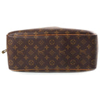 Louis Vuitton Monogram Deauville Handbag Brown Leather Gold — view 4
