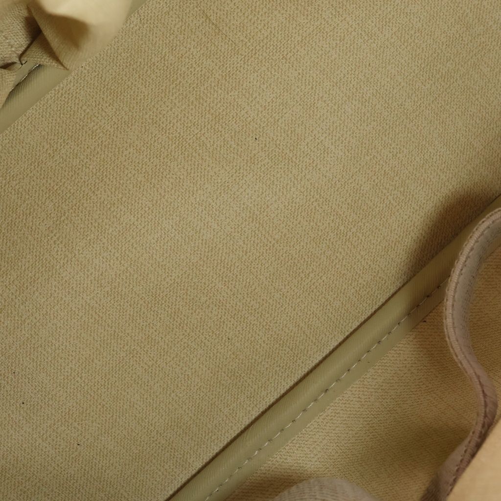 Louis Vuitton Monogram Deauville Handbag Brown Leather Gold — view 8