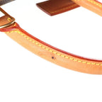 Louis Vuitton Monogram Deauville Handbag Brown Leather Gold — view 7