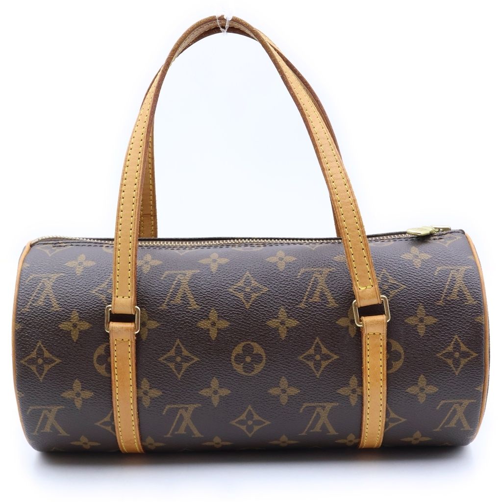 Louis Vuitton Monogram Papillon 26 Leather Handbag Brown — view 2