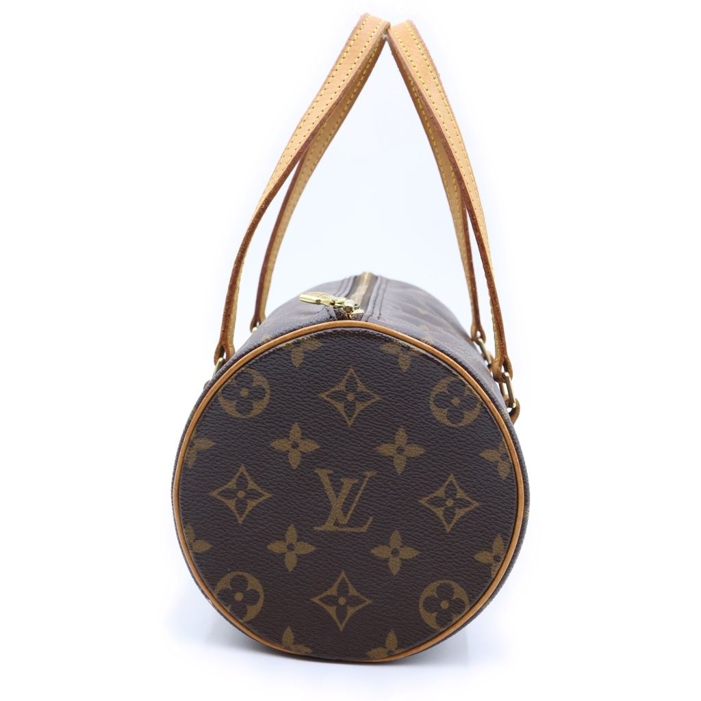 Louis Vuitton Monogram Papillon 26 Leather Handbag Brown — view 3