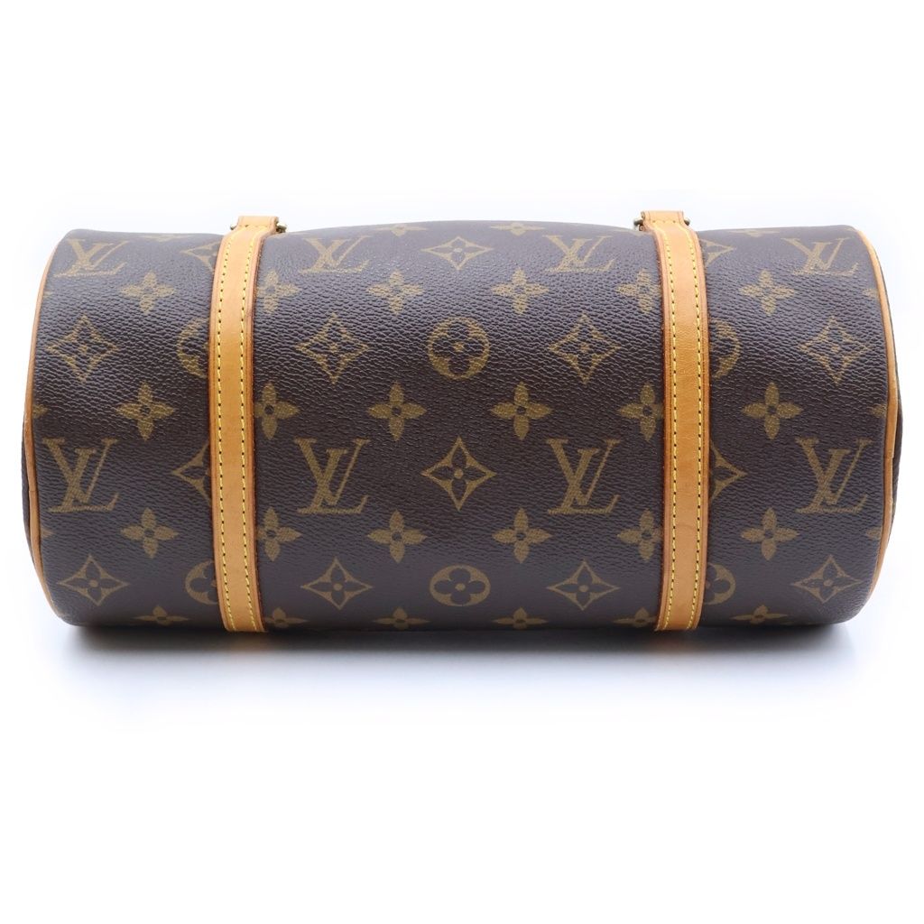 Louis Vuitton Monogram Papillon 26 Leather Handbag Brown — view 4