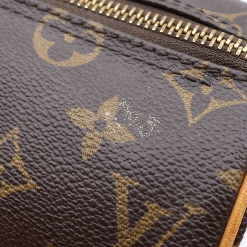 Louis Vuitton Monogram Papillon 26 Leather Handbag Brown — view 8