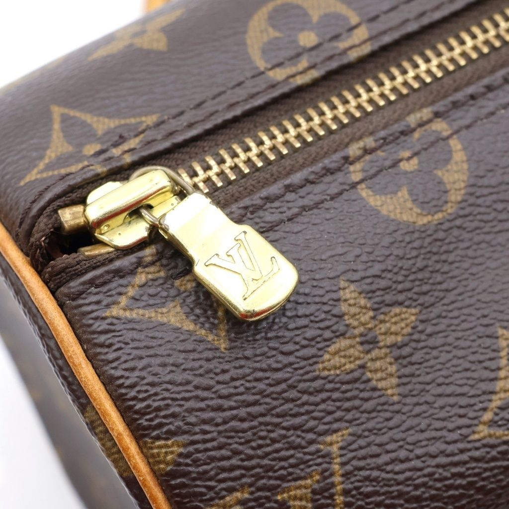 Louis Vuitton Monogram Papillon 26 Leather Handbag Brown — view 7