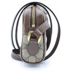 Gucci Ophidia GG Supreme Sherry Line Logo All Over Print Shoulder Mini Bag Brown — view 3