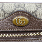 Gucci Ophidia GG Supreme Sherry Line Logo All Over Print Shoulder Mini Bag Brown — view 6