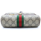 Gucci Ophidia GG Supreme Sherry Line Logo All Over Print Shoulder Mini Bag Brown — view 4