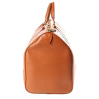 Louis Vuitton Epi Keepall 50 Travel Bag Brown Orange Leather Gold — view 3