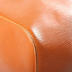 Louis Vuitton Epi Keepall 50 Travel Bag Brown Orange Leather Gold — view 5