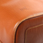 Louis Vuitton Epi Keepall 50 Travel Bag Brown Orange Leather Gold — view 6