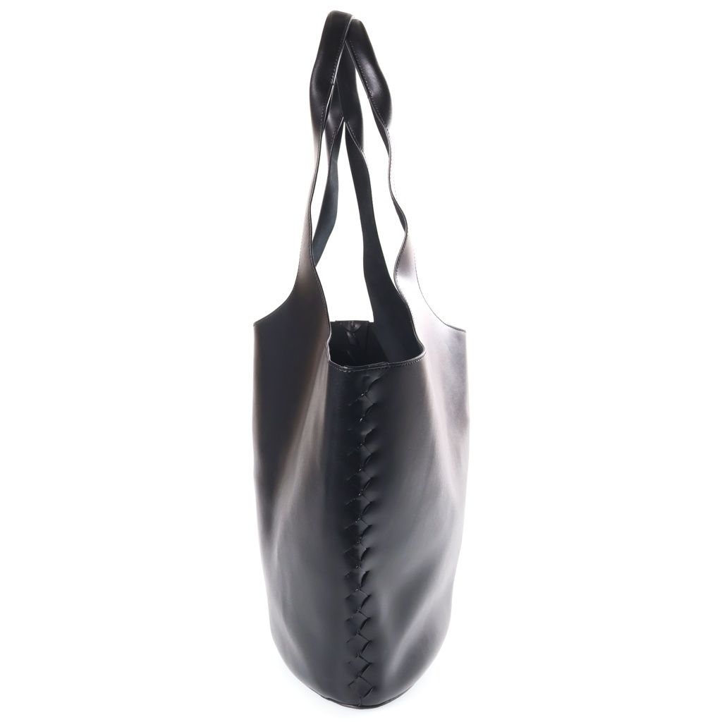 Bottega Veneta Medium Creek Tote Bag Black Leather — view 3