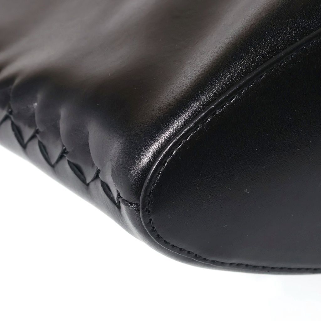 Bottega Veneta Medium Creek Tote Bag Black Leather — view 5